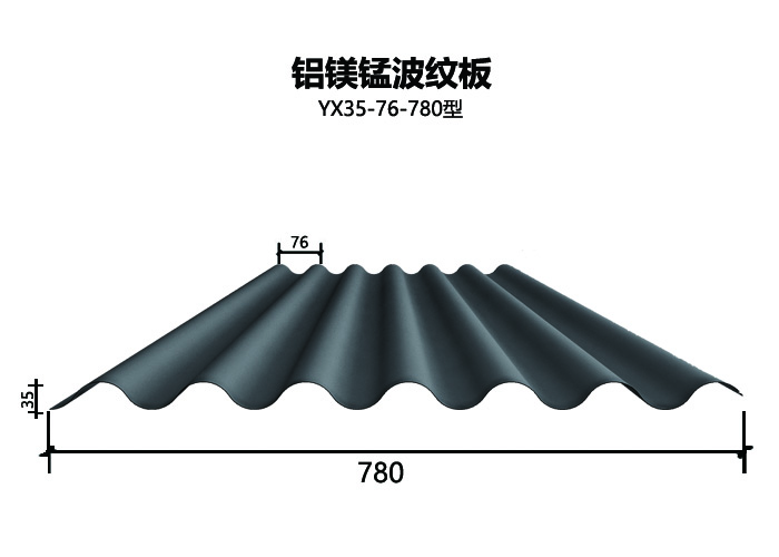780型铝镁锰波纹板